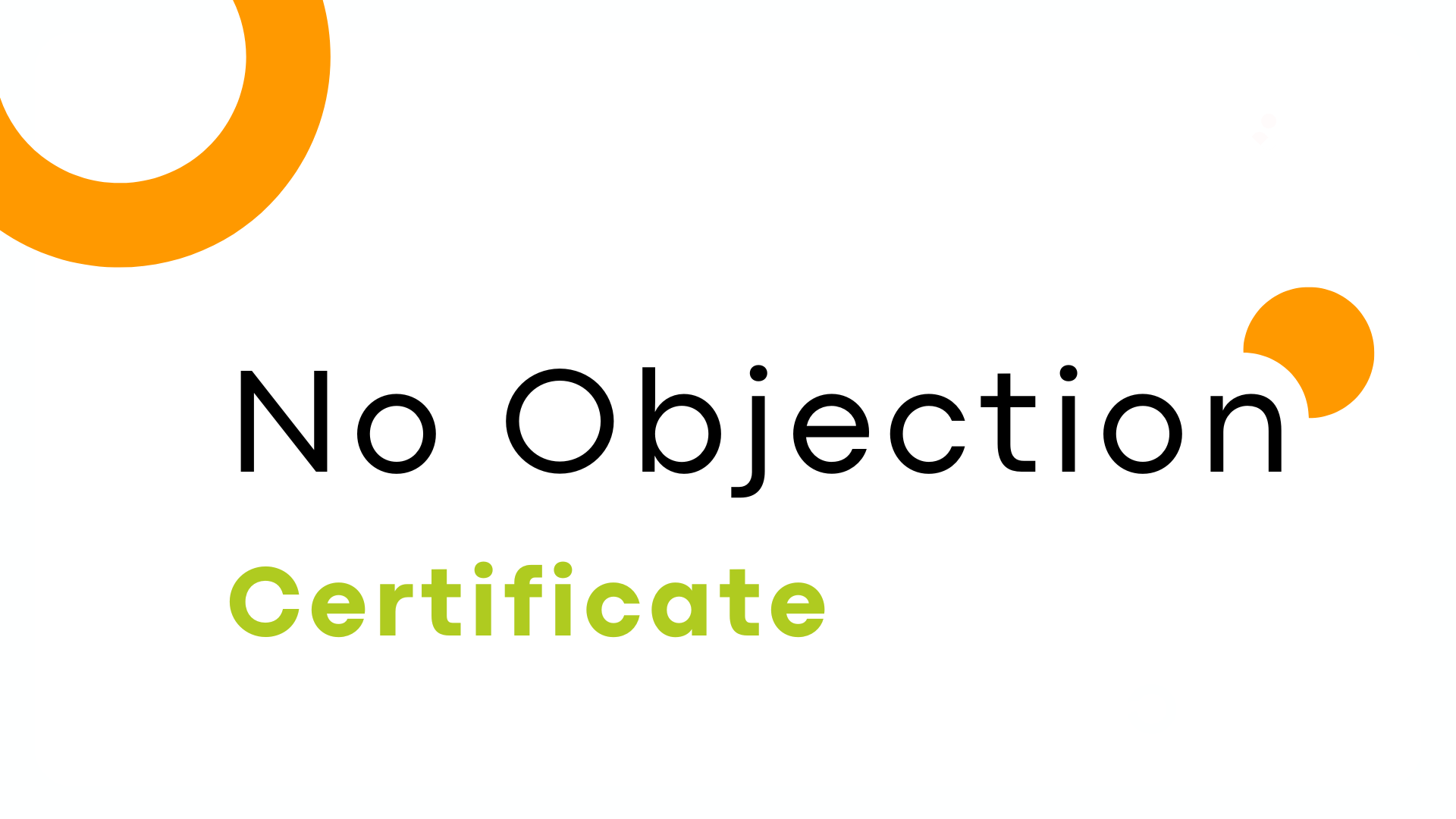 No Objection Certificate