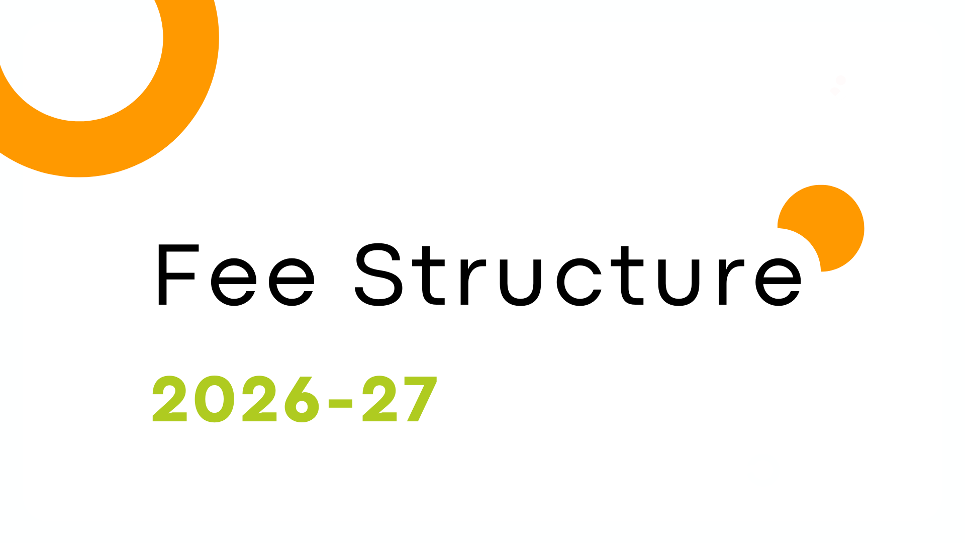 Fees Structure