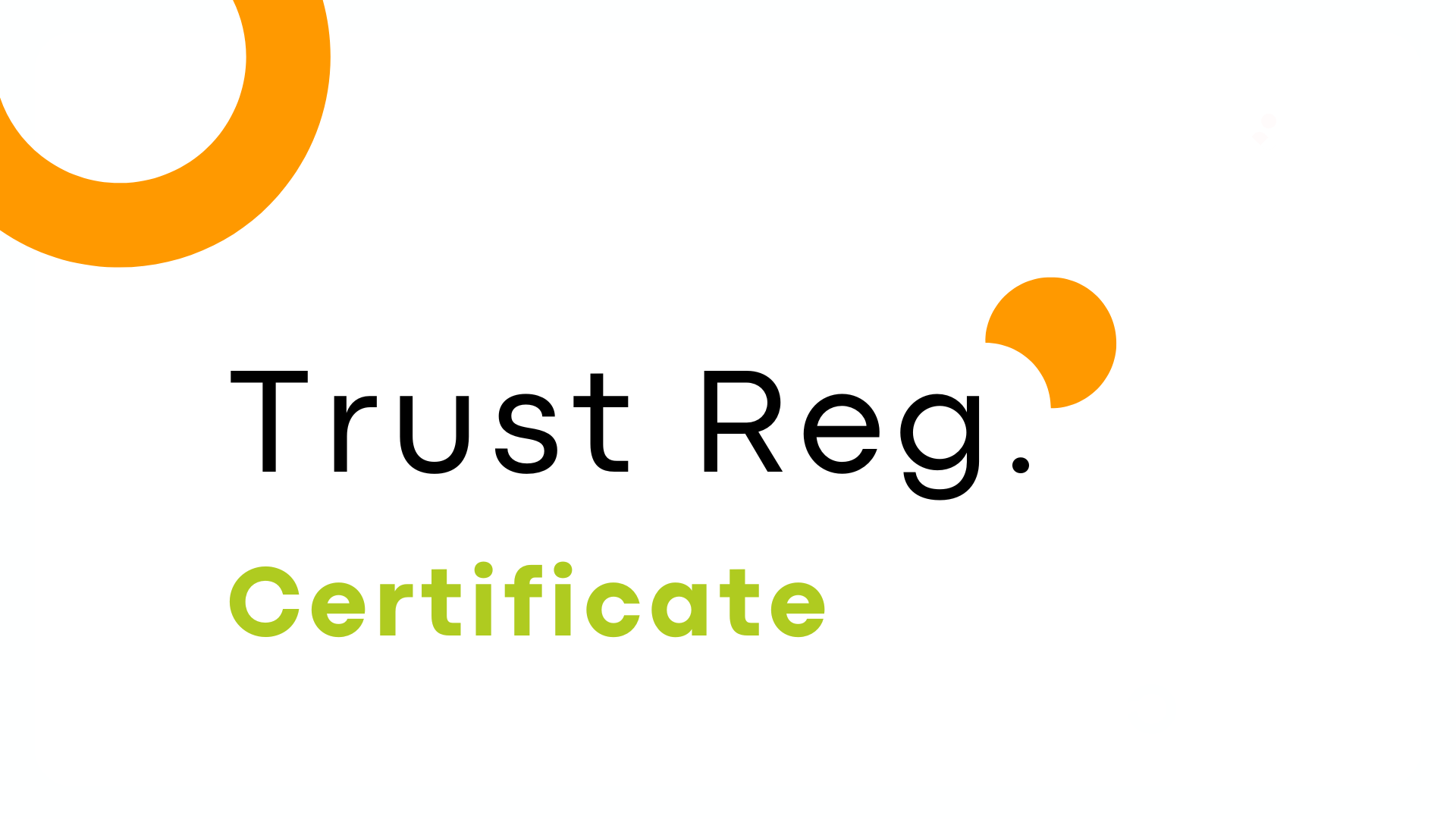 Trust Registration Certificate